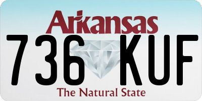 AR license plate 736KUF