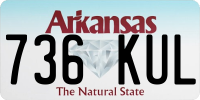 AR license plate 736KUL