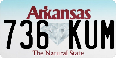 AR license plate 736KUM