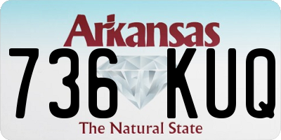 AR license plate 736KUQ