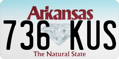AR license plate 736KUS