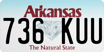 AR license plate 736KUU