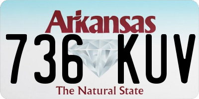 AR license plate 736KUV