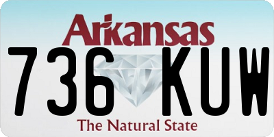 AR license plate 736KUW