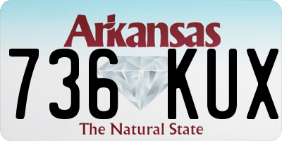 AR license plate 736KUX