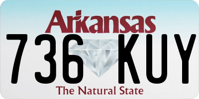 AR license plate 736KUY