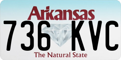 AR license plate 736KVC