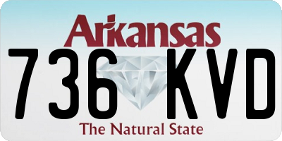 AR license plate 736KVD