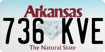 AR license plate 736KVE