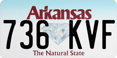 AR license plate 736KVF