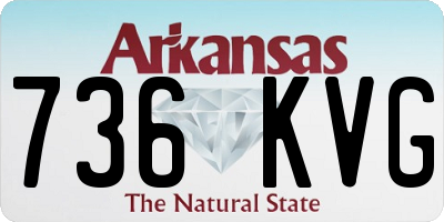 AR license plate 736KVG
