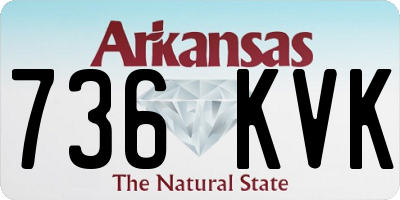AR license plate 736KVK