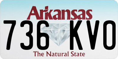 AR license plate 736KVO