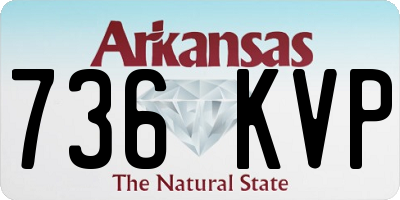 AR license plate 736KVP