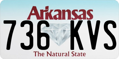 AR license plate 736KVS