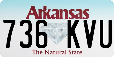 AR license plate 736KVU