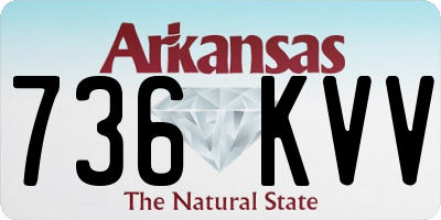 AR license plate 736KVV