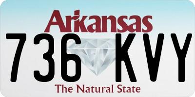 AR license plate 736KVY