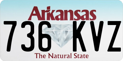 AR license plate 736KVZ