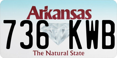 AR license plate 736KWB