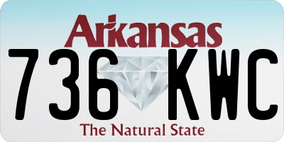 AR license plate 736KWC