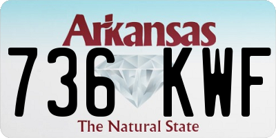 AR license plate 736KWF