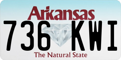AR license plate 736KWI