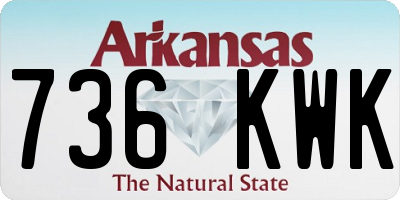 AR license plate 736KWK