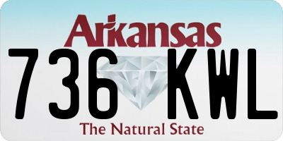 AR license plate 736KWL