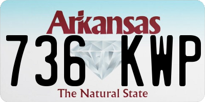 AR license plate 736KWP