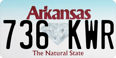 AR license plate 736KWR