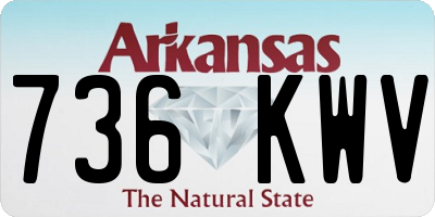 AR license plate 736KWV