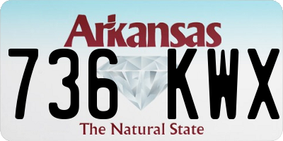 AR license plate 736KWX