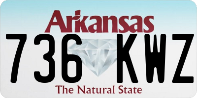AR license plate 736KWZ