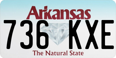 AR license plate 736KXE