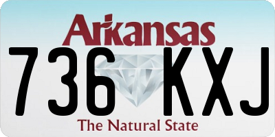 AR license plate 736KXJ