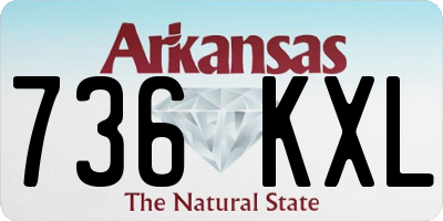 AR license plate 736KXL