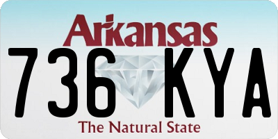 AR license plate 736KYA