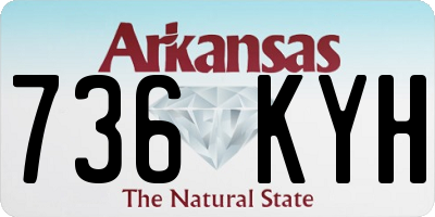 AR license plate 736KYH