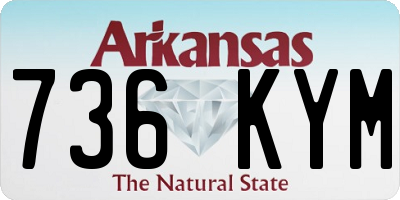 AR license plate 736KYM