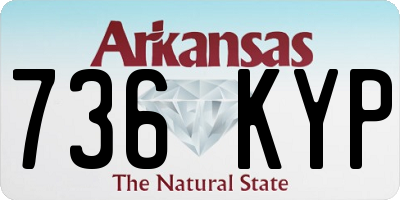 AR license plate 736KYP