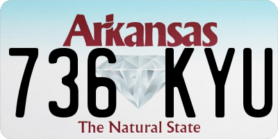 AR license plate 736KYU