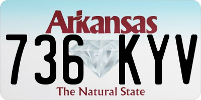 AR license plate 736KYV