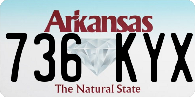 AR license plate 736KYX