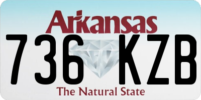 AR license plate 736KZB