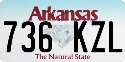 AR license plate 736KZL