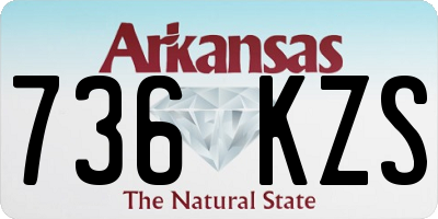 AR license plate 736KZS