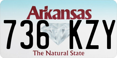 AR license plate 736KZY