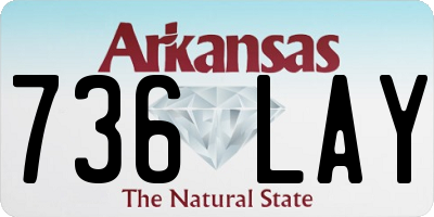 AR license plate 736LAY