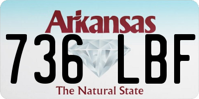 AR license plate 736LBF